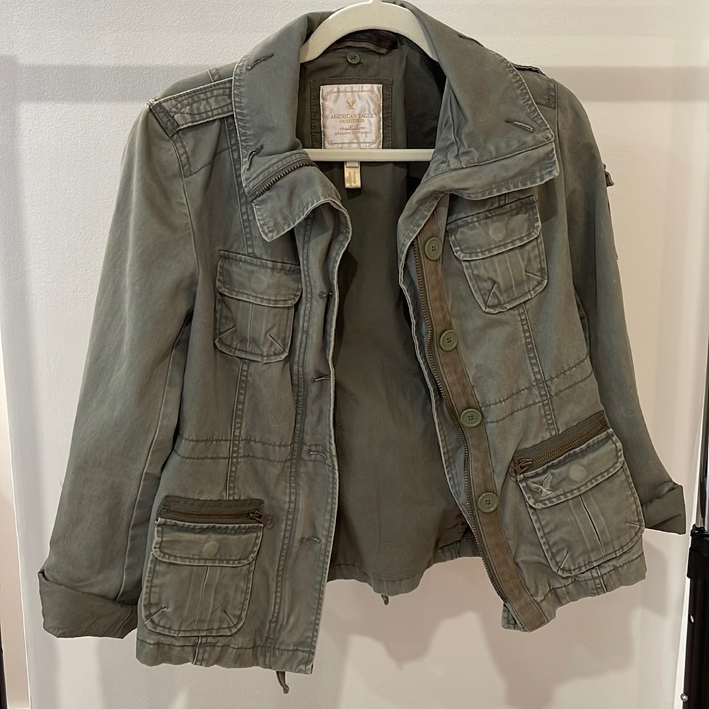 American Eagle: Army Green Utility Jacket